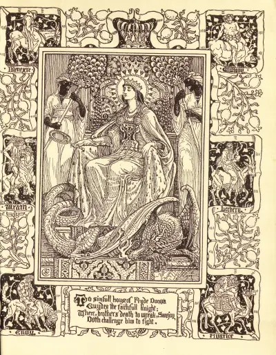Spenser’s Faerie queene Pl.09 av Walter Crane