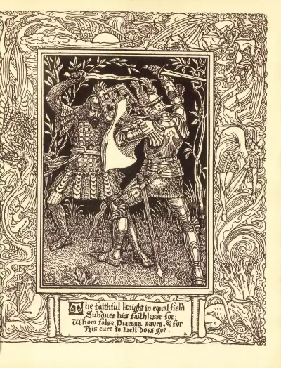 Spenser’s Faerie queene Pl.10, Walter Crane