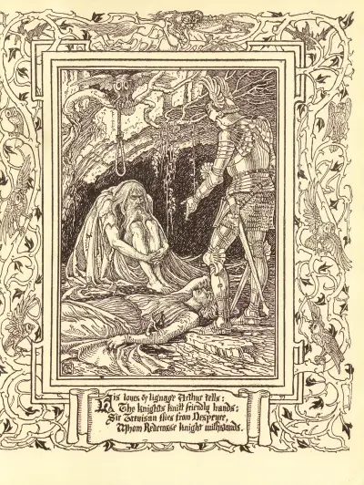 Spensers Faerie Queene, pl. 14 av Walter Crane