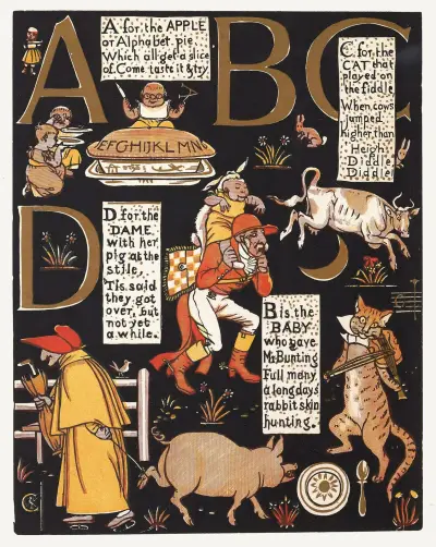 The Absurd A.B.C Pl 1 av Walter Crane