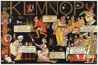 The Absurd A.B.C Pl 4 av Walter Crane