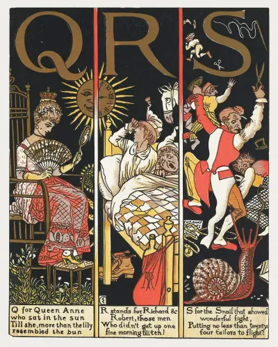 The Absurd A.B.C Pl 5 av Walter Crane