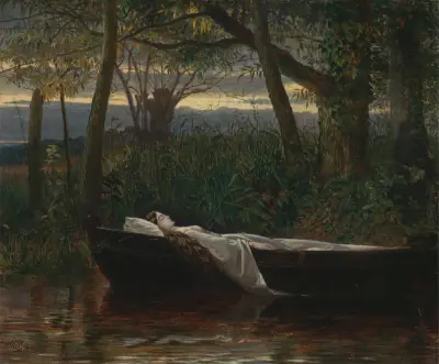 Shalotts lilja av Walter Crane
