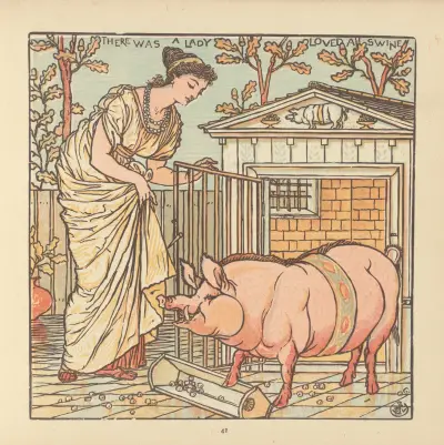 There was a Lady Loved a Swine av Walter Crane