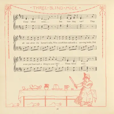 Tre blinda möss av Walter Crane