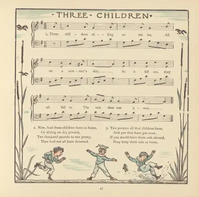 Tre barn av Walter Crane