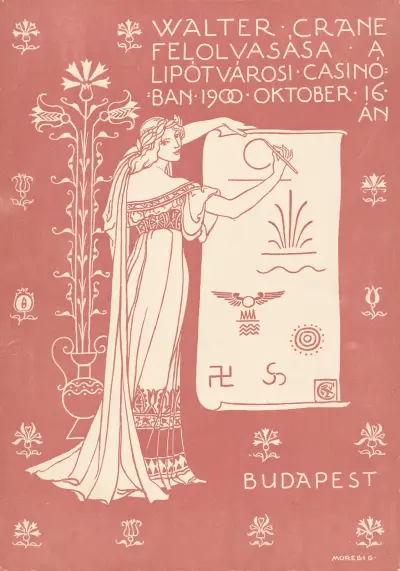 Walter Crane. Felolvasasa a Lipotvarosi Budapest av Walter Crane