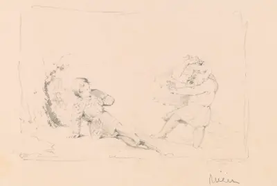 Scene from Scott’s ‘Lay of the Last Minstrel’ av Robert Walter Weir