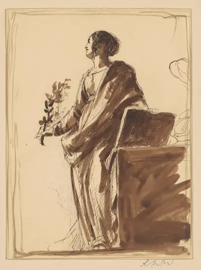 Study for ‘War and Peace’ av Robert Walter Weir