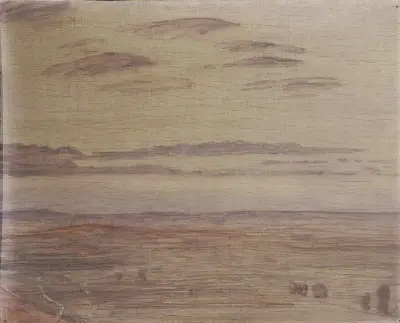Trübe Landschaft bei Eggenburg av Walther Gamerith