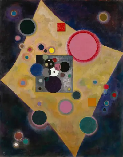 Accent on Pink av Wassily Kandinsky