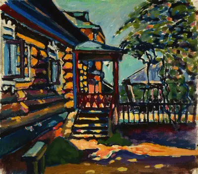 Akhtyrka. Main Entrance of the Datcha av Wassily Kandinsky