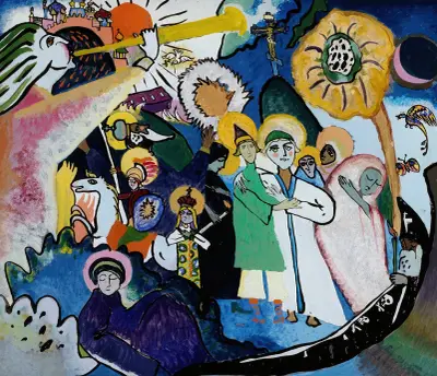 All Saints Day I av Wassily Kandinsky