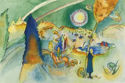 Aquarell für Poul Bjerre av Wassily Kandinsky
