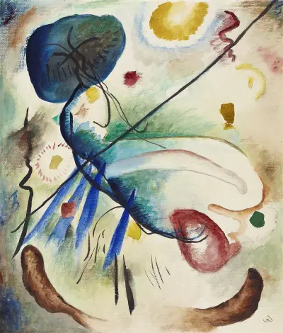 Aquarell mit Strich av Wassily Kandinsky
