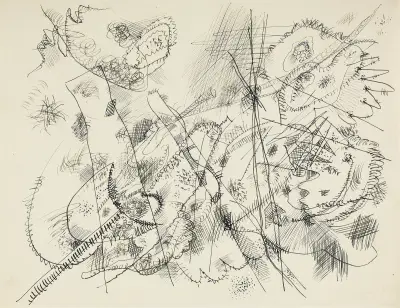Design for an etching av Wassily Kandinsky
