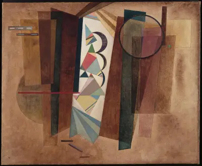 Development in brown av Wassily Kandinsky