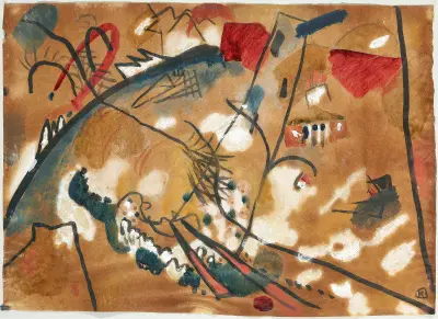 Draft for ‘Improvisation 24 (Troika II)’ av Wassily Kandinsky