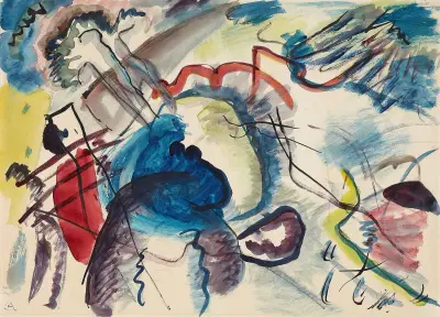 Draft for ‘Picture with a white border’ av Wassily Kandinsky