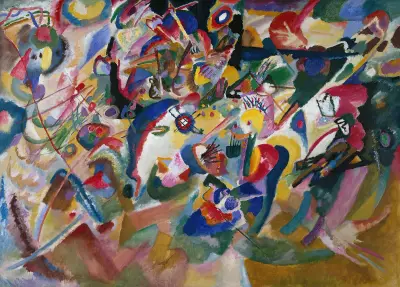 Entwurf 3 zu ‘Komposition VII’ av Wassily Kandinsky