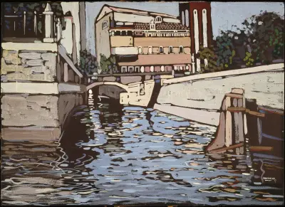 Erinnerung an Venedig 3 (Kanal) av Wassily Kandinsky