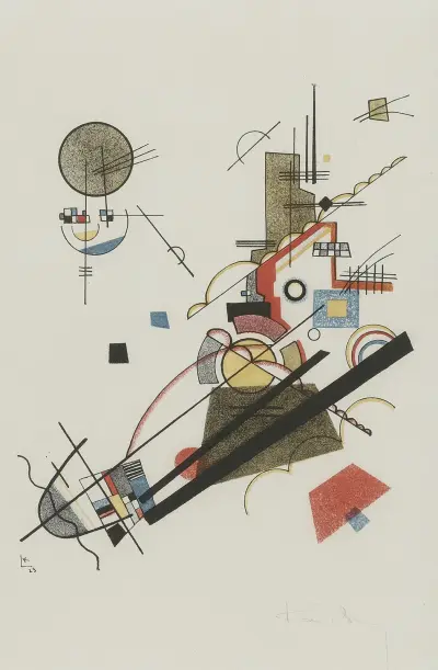 Frohlicher Augsteig av Wassily Kandinsky