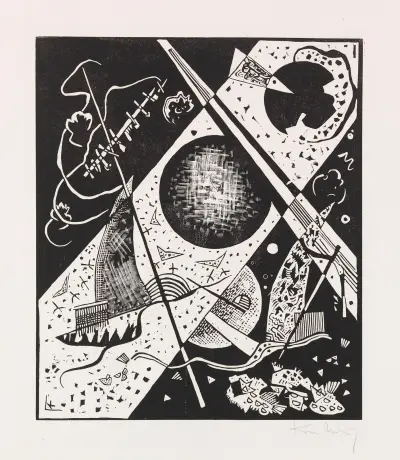 Kleine Welten VI, 1922 – nr 2 av Wassily Kandinsky