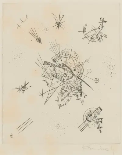 Kleine Welten X (R. 173), 1922 – nr 2 av Wassily Kandinsky
