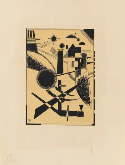 Lithographie No. III av Wassily Kandinsky