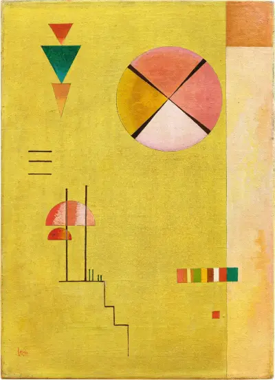 Lustiges Gelb (Cheerful Yellow) av Wassily Kandinsky