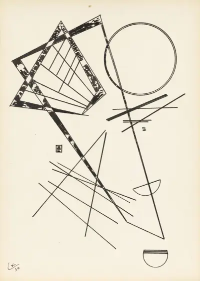 Ohne Titel, 1930 – nr 1 av Wassily Kandinsky