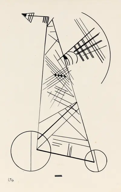 Ohne Titel, 1930 – nr 2 av Wassily Kandinsky