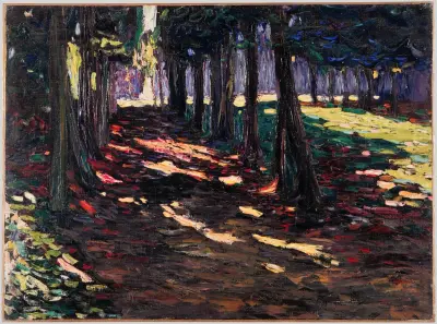 Parc of Saint-Cloud, Shaded Path av Wassily Kandinsky