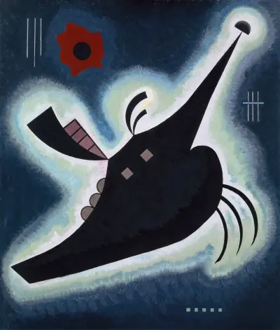 Pointy black av Wassily Kandinsky