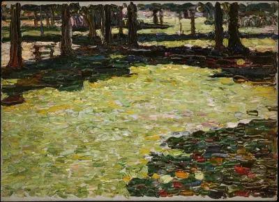 Saint-Cloud Park, clearing av Wassily Kandinsky
