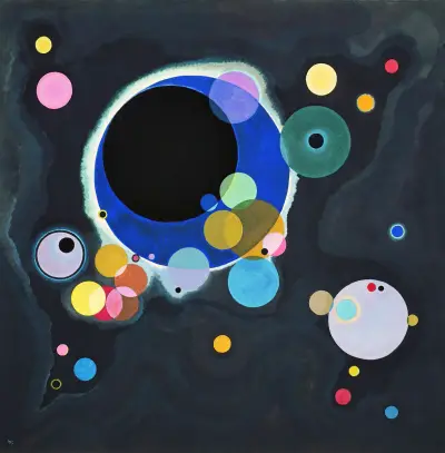 Several Circles av Wassily Kandinsky