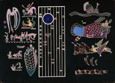 Unfinished Painting, 1944 – nr 2 av Wassily Kandinsky
