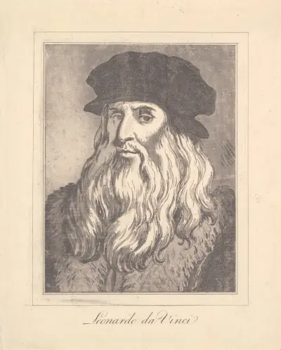 Karikaturen von Leonardo da Vinci, Taf. 02 von Wenceslaus Hollar