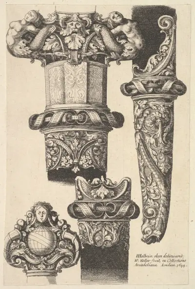 Dolche und Scheiden von Wenceslaus Hollar