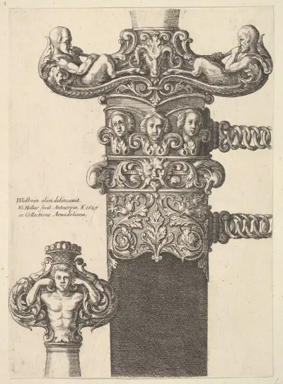 Dolch und Scheide von Wenceslaus Hollar