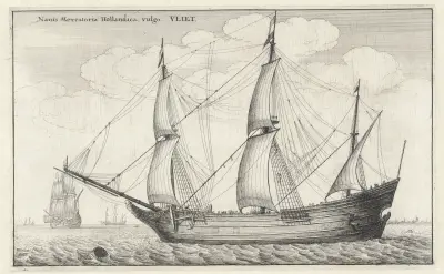 Naues Mercantoriæ Hollandicæ, vulgo, VLIET von Wenceslaus Hollar