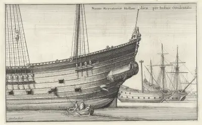 Naues Mercatoriæ Hollandicæ per Indias Occidentales. von Wenceslaus Hollar