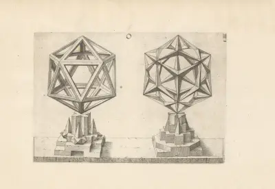 Perspectiva Corporum Regularium (Perspective of regular solids) Pl.27 av Wenzel Jamnitzer