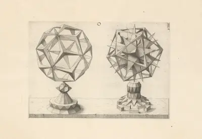 Perspectiva Corporum Regularium (Perspective of regular solids) Pl.28 av Wenzel Jamnitzer