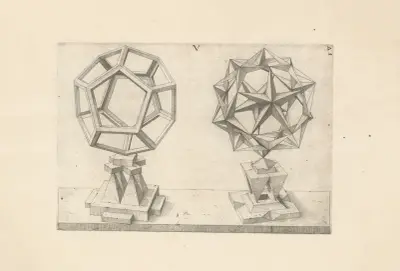 Perspectiva Corporum Regularium (Perspective of regular solids) Pl.29 av Wenzel Jamnitzer