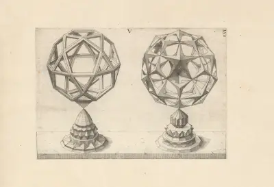 Perspectiva Corporum Regularium (Perspective of regular solids) Pl.30 av Wenzel Jamnitzer