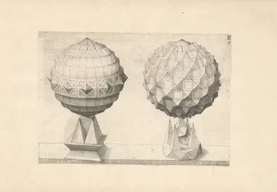 Perspectiva Corporum Regularium (Perspective of regular solids) Pl.33 av Wenzel Jamnitzer
