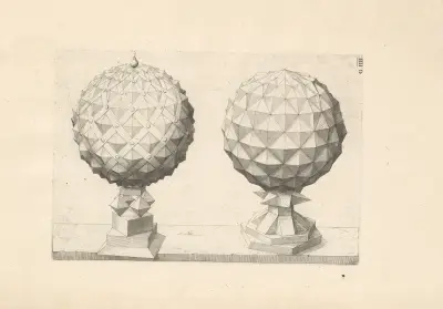 Perspectiva Corporum Regularium (Perspective of regular solids) Pl.34 av Wenzel Jamnitzer