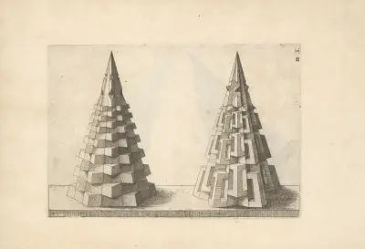 Perspectiva Corporum Regularium (Perspective of regular solids) Pl.37 av Wenzel Jamnitzer