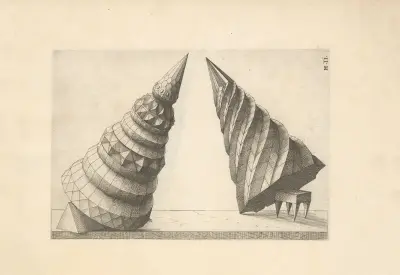Perspectiva Corporum Regularium (Perspective of regular solids) Pl.38 av Wenzel Jamnitzer